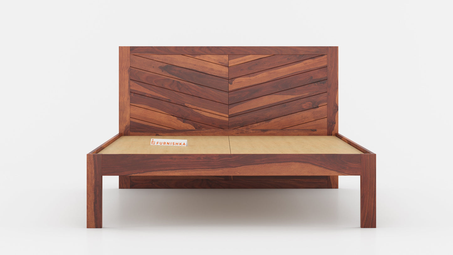 Chevora Non Storage Bed in Sheesham - King Size