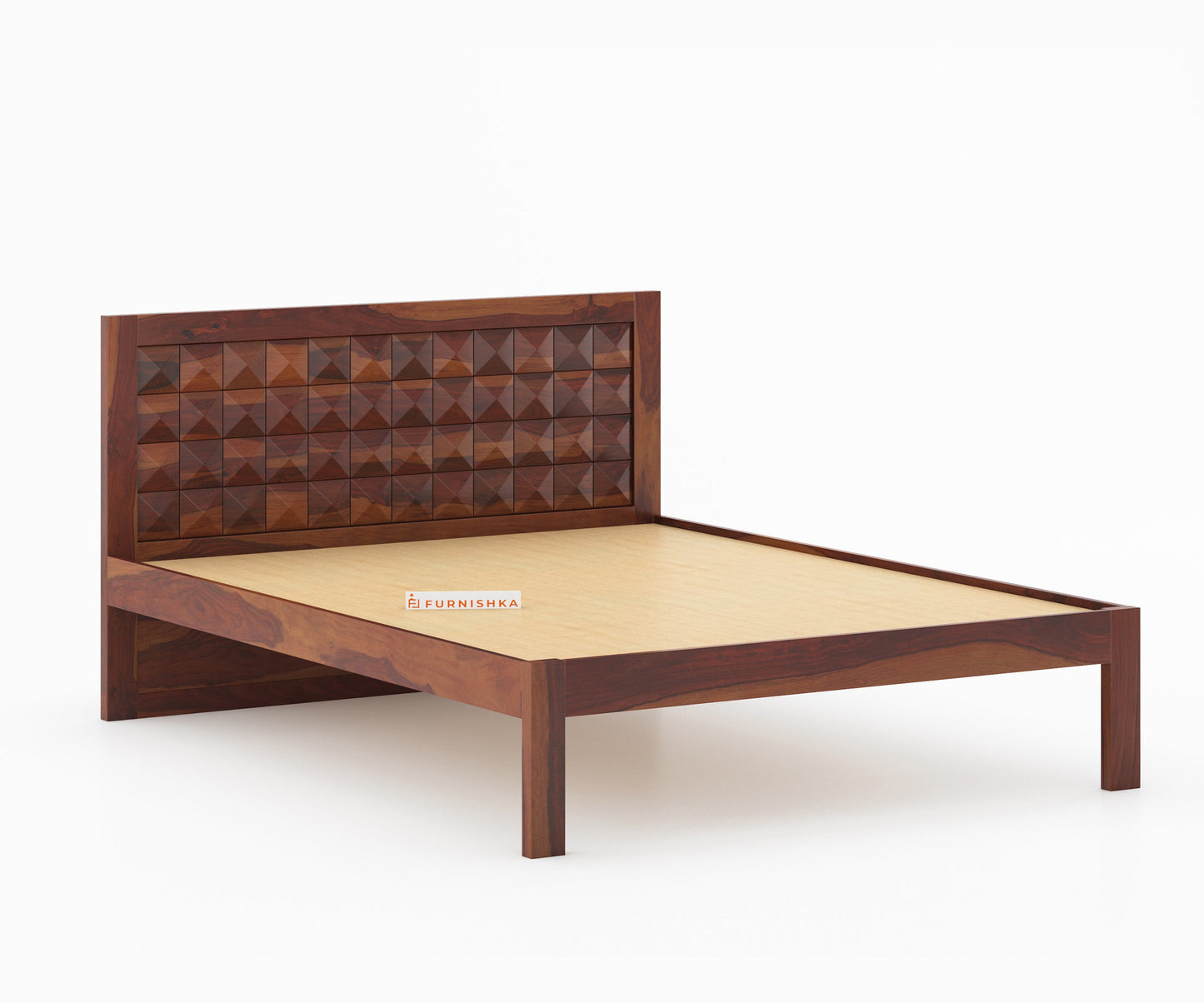 Nova Non Storage Bed in Sheesham - King Size