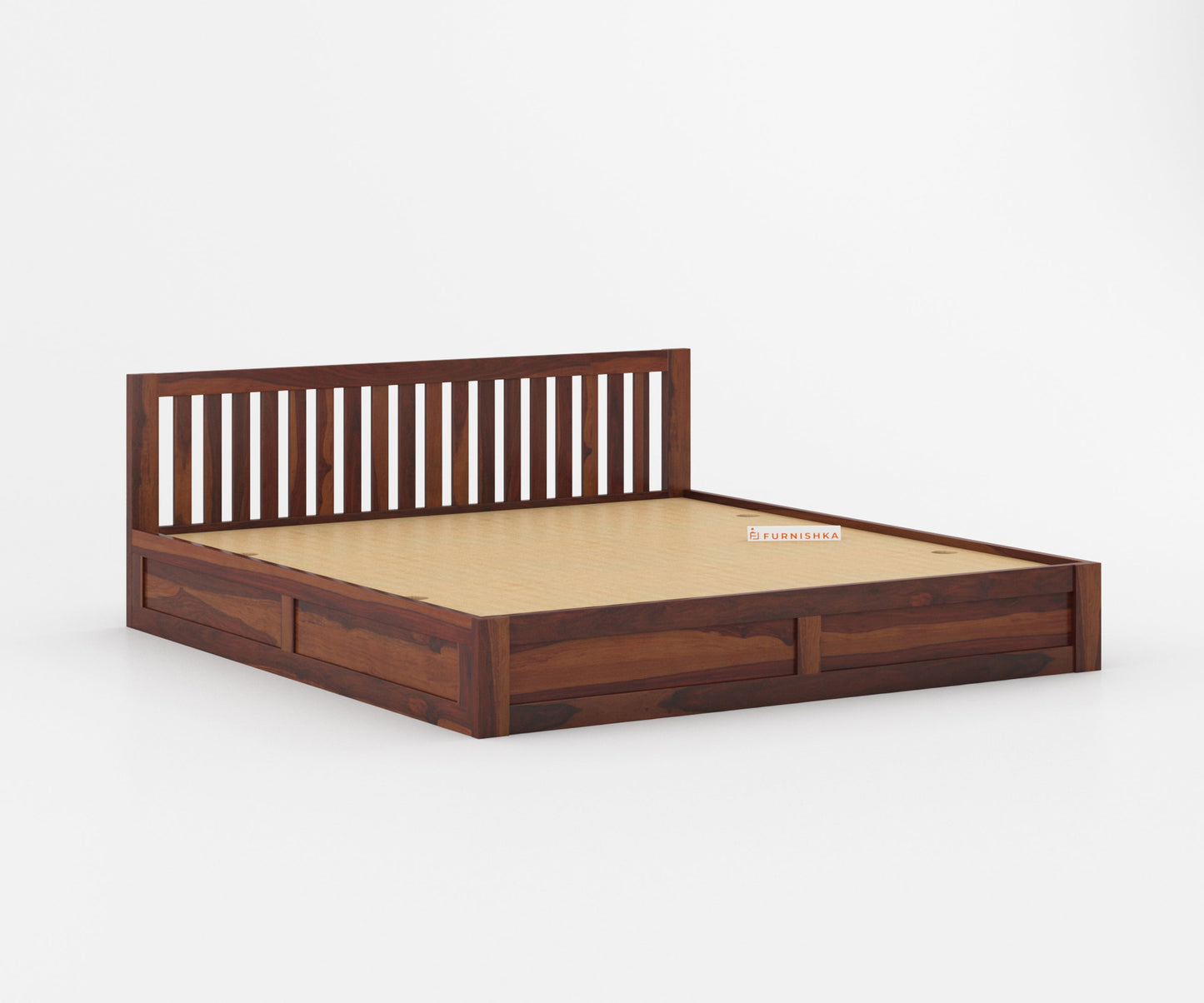 Arya Solid Wood King Bed with Box Storage