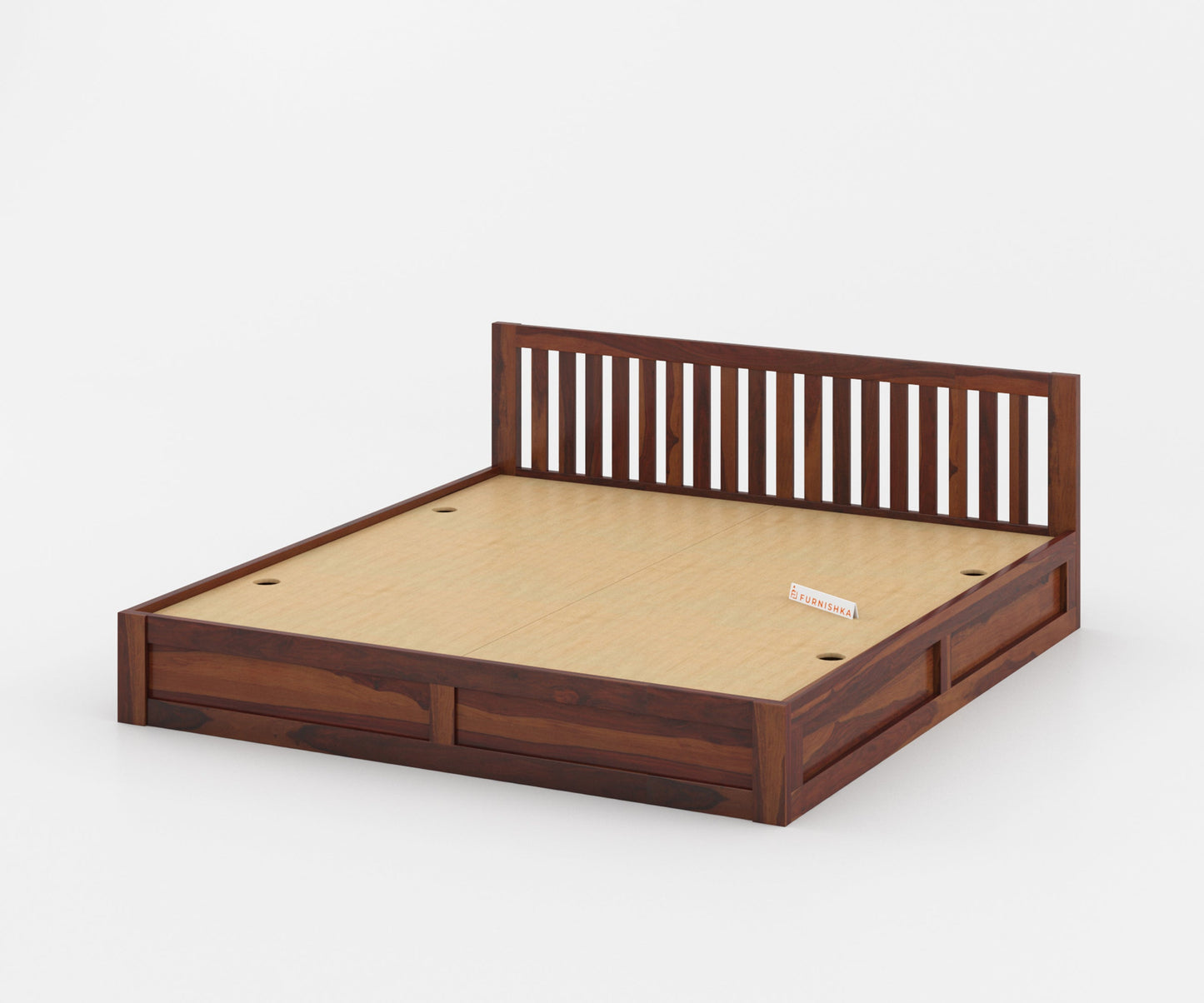 Arya Solid Wood Queen Bed with Box Storage