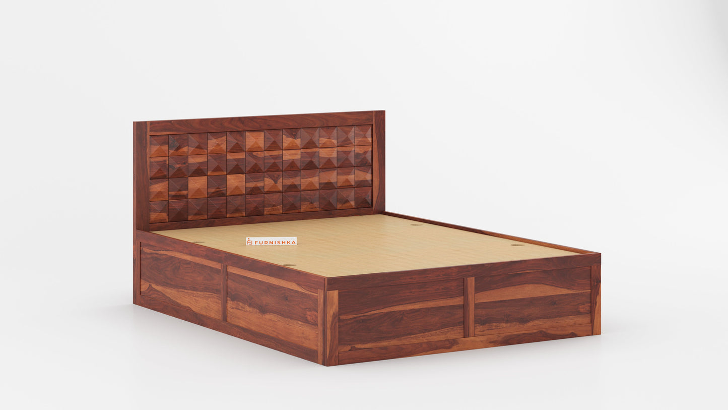 Nova Box Bed in Sheesham - Queen Size
