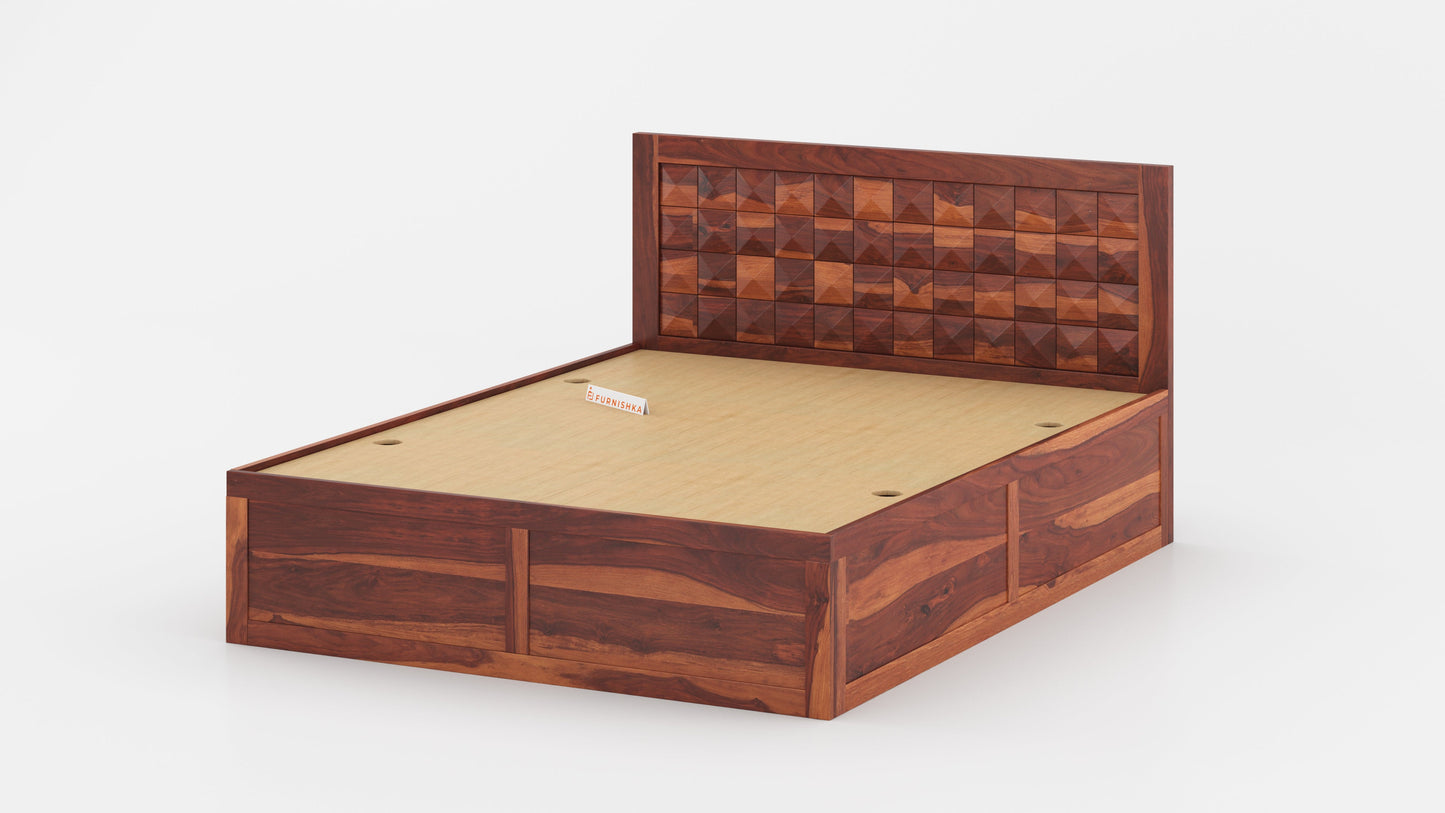 Nova Box Bed in Sheesham - Queen Size