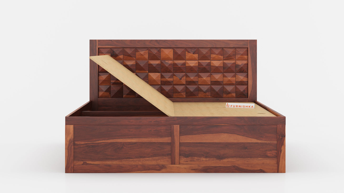 Nova Box Bed in Sheesham - Queen Size