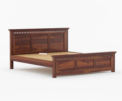 Adi Sheesham Wood Bed with Non Storage - King Size - Furnishka