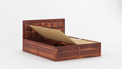 Nova Box Bed in Sheesham - Queen Size