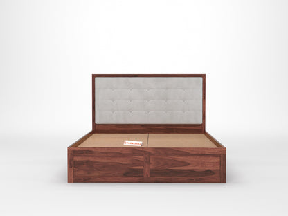 Amblyn Sheesham Bed Box Storage - Queen Size - Furnishka