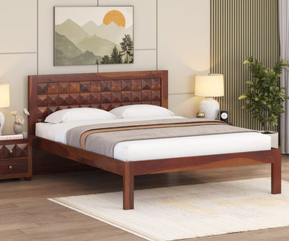 Nova Non Storage Bed in Sheesham - King Size