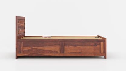 Nova Hydraulic Bed in Sheesham - Queen Size