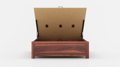 Nova Hydraulic Bed in Sheesham - Queen Size