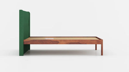 King Size Upholstered Headboard bed in Samawi Headboard Design in Non Storage in Sheesham in Napoli - Trout