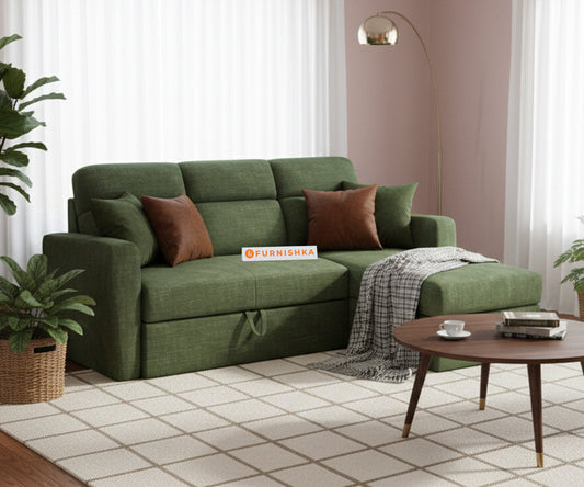 Daina 2 Seater Sectional Sofa cum Bed - RHS