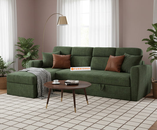 Daina 3 Seater Sectional Sofa cum Bed - LHS