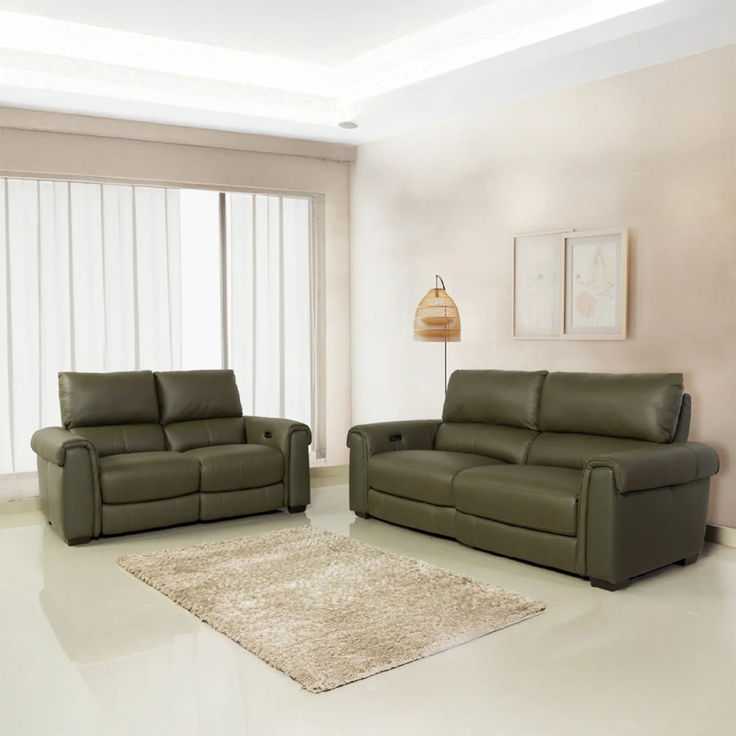 Matilda Upholstered Sofa in Forest