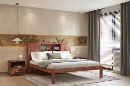 Marida Non Storage Bed in Sheesham - King Size