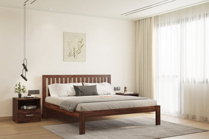 Arya Solid Wood King Bed without Storage
