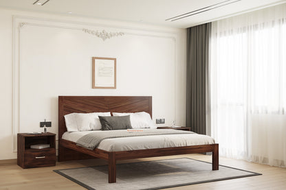 Chevora Non Storage Bed in Sheesham - King Size